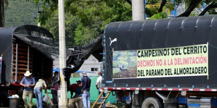 Campesinos en nororiente Colombiano inician movilización por el derecho a cultivar en los Páramos