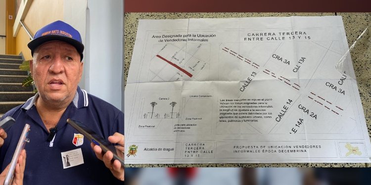 Vendedores ambulantes de Ibagué proponen organización en la Carrera Tercera para la temporada
