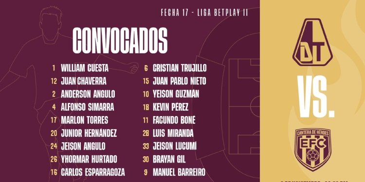 Deportes Tolima dio a conocer a sus 18 “Guerreros Pijaos”