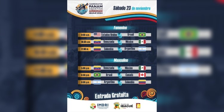 El plan del fin de semana es el Pre mundial de Polo Acuático