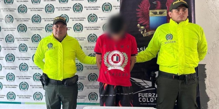 Joven fue detenido con armas de fuego de munición en El Espinal 