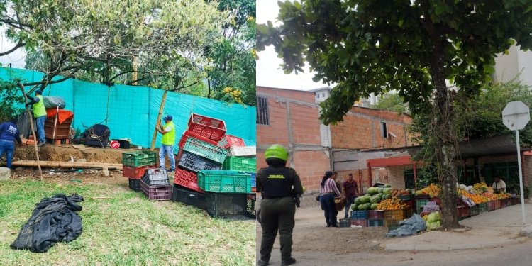 Vendedores de frutas de la calle 103 con avenida Ambalá fue retirado del lugar por ocupar el espacio público