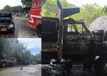 Autoridad reportan dos incendios vehiculares en Mariquita 