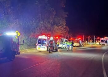 18 personas heridas deja accidente de tránsito en la vía La Línea 