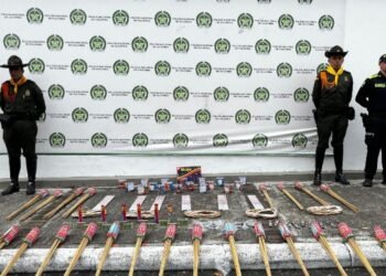 Policía Metropolitana incautó de 30 kilos de fuegos pirotécnicos que venía en encomienda 
