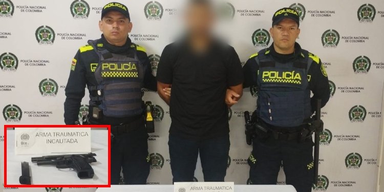 Sujeto fue capturado con arma traumática y señalado de agredir a un hombre en Ecoparaíso