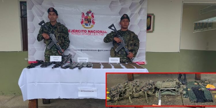 Tropas de la Sexta Brigada incautaron material de guerra perteneciente a las disidencias de las Farc en el sur del Tolima