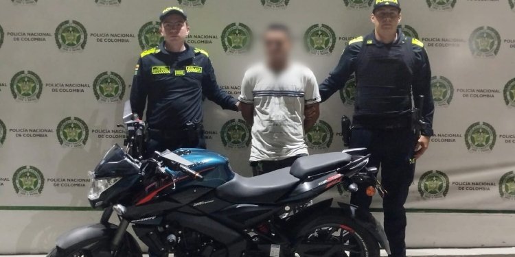 Capturado sujeto señalado de hurtar una motocicleta en el Centro de Ibagué