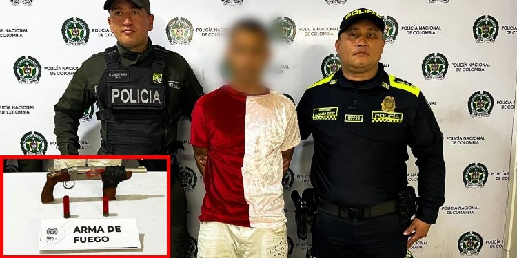 En el corregimiento de San Bernardo fue capturado un hombre con un arma de fuego sin permiso para llevarla