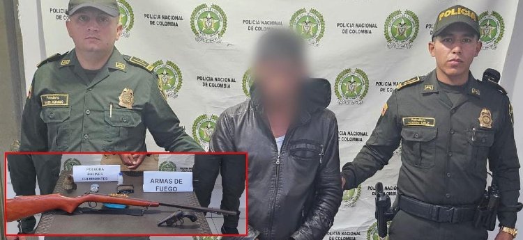 Un hombre fue detenido con dos armas de fuego en Rioblanco 