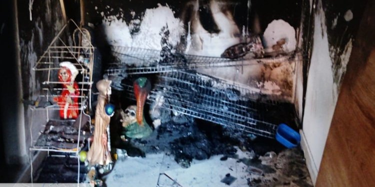 Veladora encendida en altar de santería provocó incendio estructural en Portales del Norte