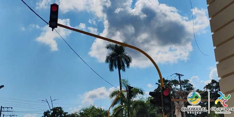 Autoridades en Chaparral realizan la entrega de intersecciones semafóricas en esta parte del Tolima