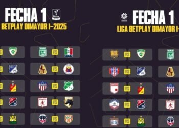 Así se jugará la primera fecha de la liga colombiana 2025