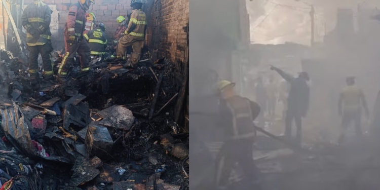 Tragedia en Soacha: Incendio consume viviendas y deja dos niños fallecidos