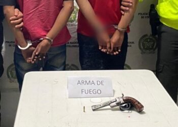 Dos personas detenidas con una pistola artesanal en Rioblanco 