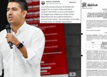 Concejal Andrés Zambrano reveló acto administrativo para dar los días compensatorios a empleados de la Alcaldía