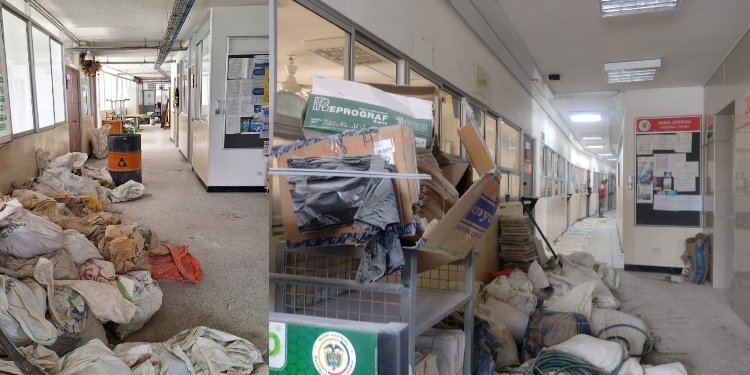 Obras de remodelación en el Palacio de Justicia que incomodaron a los empleados