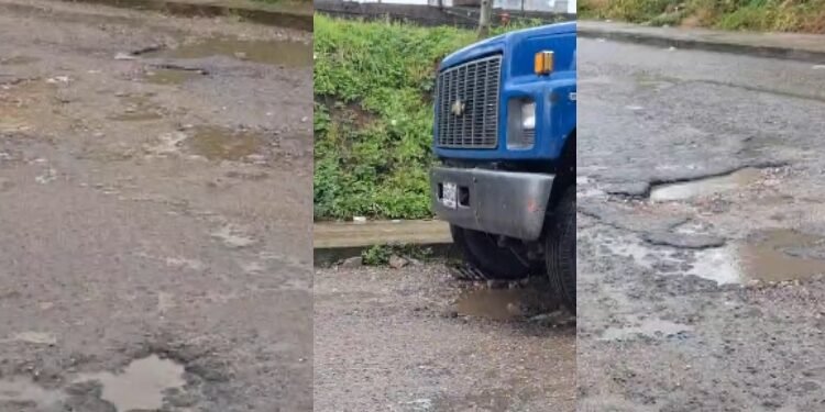 Habitantes de la novena etapa de Jordán exigen reparación urgente de una importante vía deteriorada