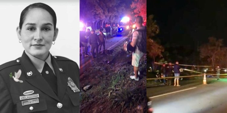 Uniformada de la Policía falleció en accidente de tránsito frente a la Arboleda del Campestre