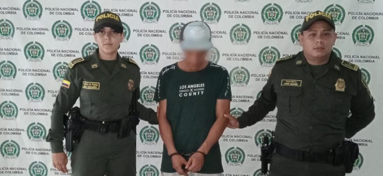 Alias ‘Jonathan’ fue detenido por parte de la Policía en Espinal 