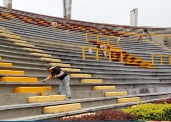 Se embellece el estadio Manuel Murillo Toro