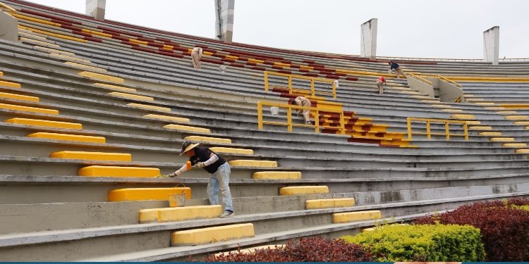 Se embellece el estadio Manuel Murillo Toro