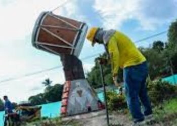 Alcaldía de El Espinal entrega monumento a la Tambora totalmente recuperado 