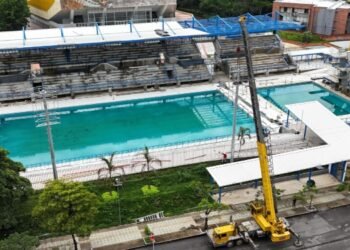 Las piscinas de la calle 42 contarán con más de 200 luminarias para eventos nocturnos