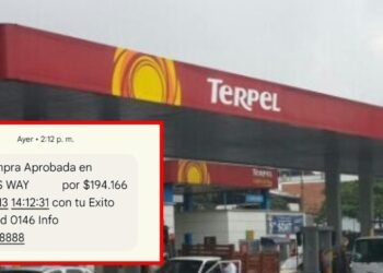 Denuncian cobro irregular de tanqueo de un carro en estación de servicio de la calle 60