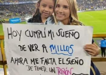 Salomé: Una niña hincha de Millonarios que movió el corazón de Colombia