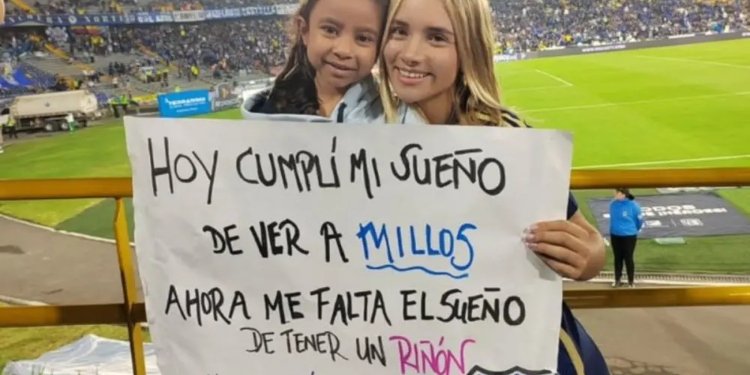 Salomé: Una niña hincha de Millonarios que movió el corazón de Colombia