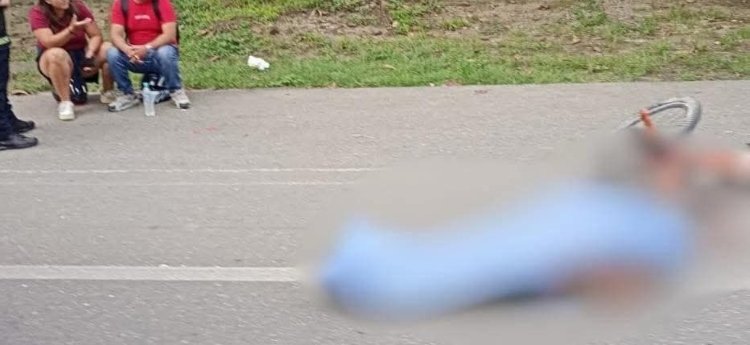 Adulto mayor que iba en una bicicleta falleció en un accidente de tránsito