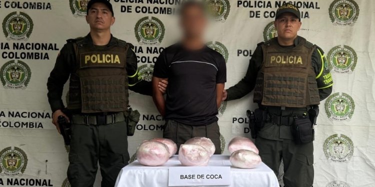 Alias ‘Walter’ fue sorprendido con 11 kilos de droga en su poder en el Guamo 