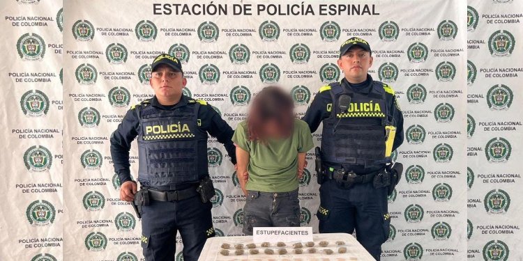 Una mujer fue detenida por parte de la Policía en Espinal con marihuana y bazuco