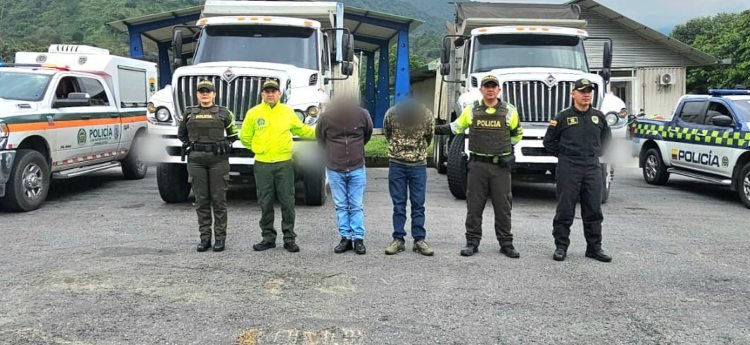 Enviados a la cárcel sujeto sorprendidos conduciendo dos volquetas reportadas como hurtadas