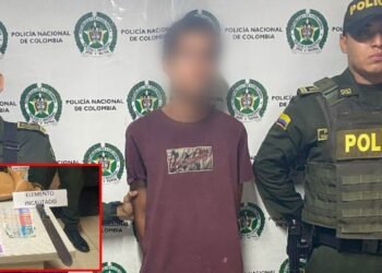 ‘Juancho’ fue detenido luego de una persecución, señalado de atracar con un machete a una abuelita de 70 años