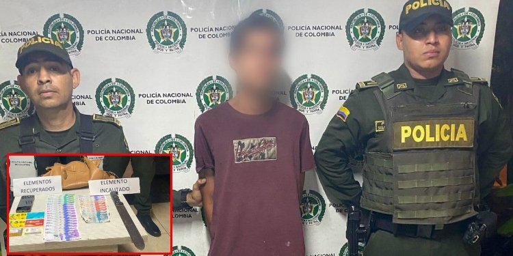 ‘Juancho’ fue detenido luego de una persecución, señalado de atracar con un machete a una abuelita de 70 años