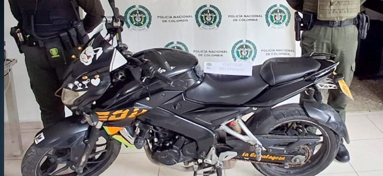 Policía de Ibagué recuperó una motocicleta reportada como hurtada