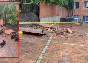 Colapso de muro en Conjunto Hábitat Ocobos 1, genera preocupación entre los propietarios