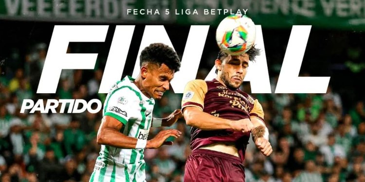 Deportes Tolima no alcanzó a robarle los 3 puntos a Nacional