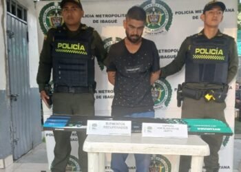 En el sector del Papayo en Ibagué, la Policía capturó a presunto ladrón rompevidrios