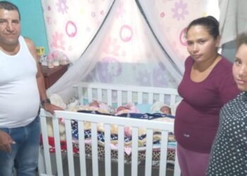 Luisa Fernanda, Alison Lorena e Lían Felipe, los trillizos de Cajamarca nacidos en el Federico Lleras
