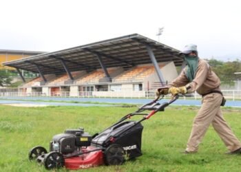 Se prepara el Estadio de Atletismo para el Nacional de Saltos y Pruebas Múltiples