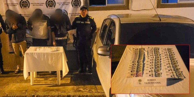 Sujetos fueron capturados cuando cargaban billetes de $50.000 y $100.000 falsos
