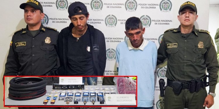 Capturados alias ‘Carlitos’ y ‘Yuca’ con mercancía hurtada en un almacén de lujos