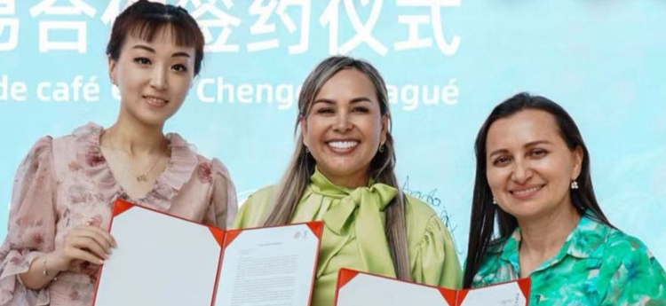 Alcaldesa de Ibagué anunció que selló un acuerdo para que 700 toneladas de café ibaguereño se exporten a China