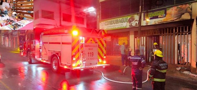 Bomberos atendieron incendio en local de la calle 17 de Ibagué