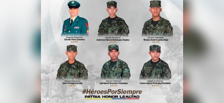 Seis militares muertos y un desaparecido en emboscada de disidencias de las Farc en Guaviare
