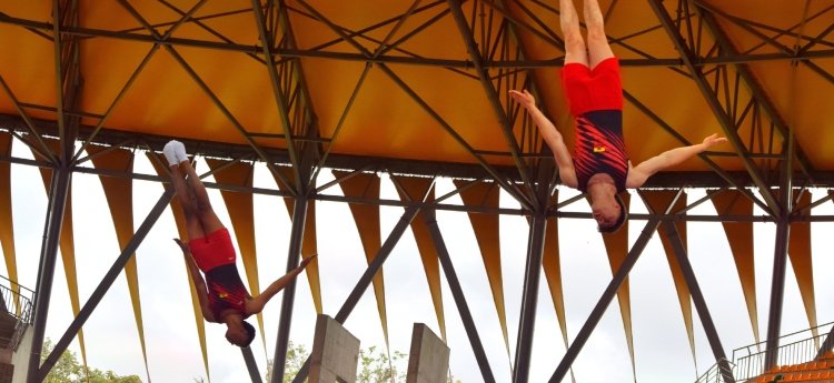 Ibagué gozó con las figuras del Campeonato Nacional de Trampolín