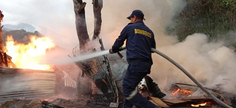 Vivienda quedó en pérdida total por incendio en el barrio Eduardo Santos